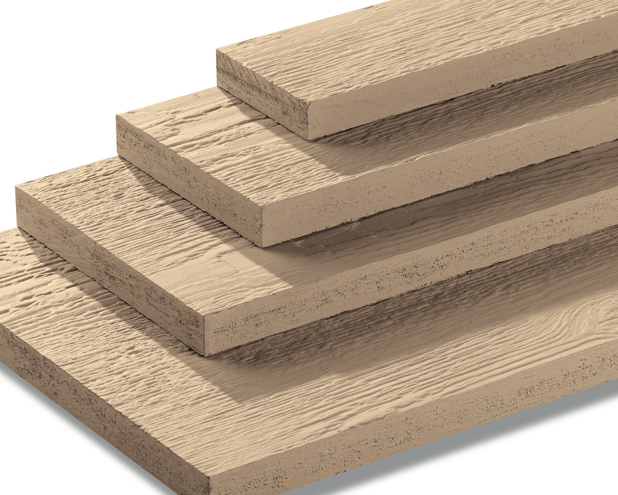 A pile of LP Smartside wood panels.